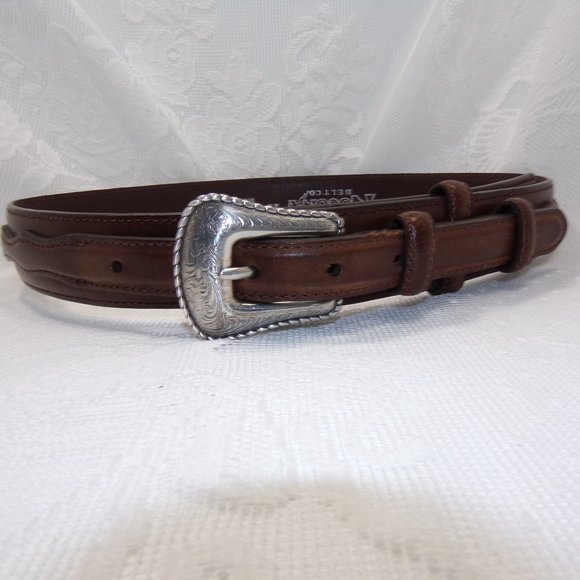 Nocona Western Mens Belt Leather Top Hand Ranger Brown N2476802 SIZE 28 - Picture 2 of 16